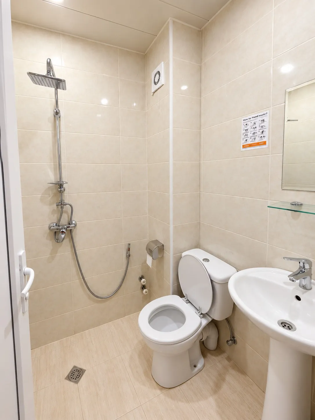 Hostel bathroom
